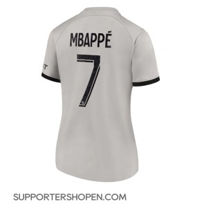 Paris Saint-Germain Kylian Mbappe #7 Borta Matchtröja Dam 2022-23 Kortärmad